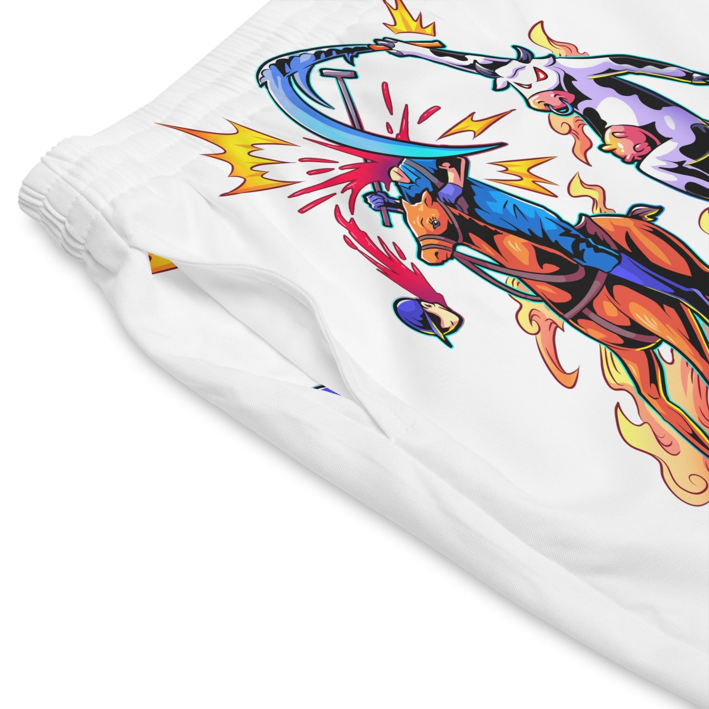 Second Annihilation Men's Elastic Beach Shorts (AOP)