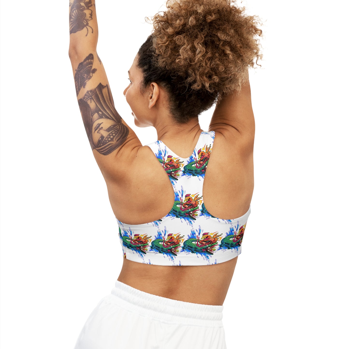 First Annihilation Women's Seamless Sports Bra (AOP)