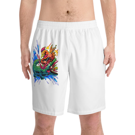 First Annihilation Men's Elastic Beach Shorts (AOP)