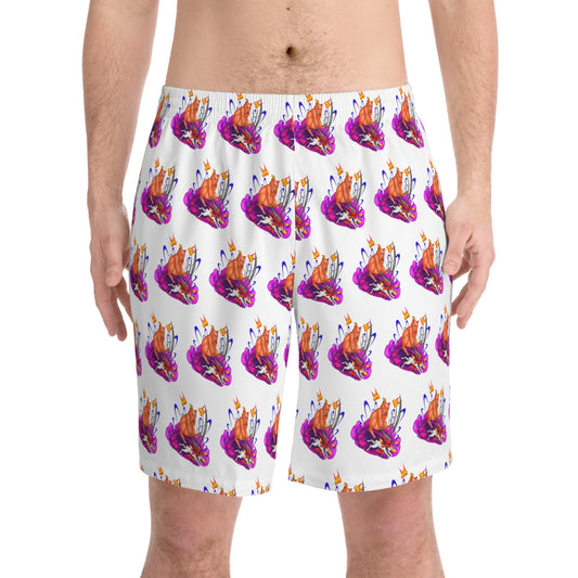 Third Annihilation Men's Elastic Beach Shorts (AOP)